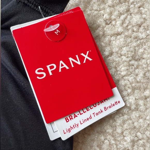 Spanx Bra-llelujah!® Lightly Lined Tank Bralette, Very Black, NWT, Medium - Picture 5 of 9